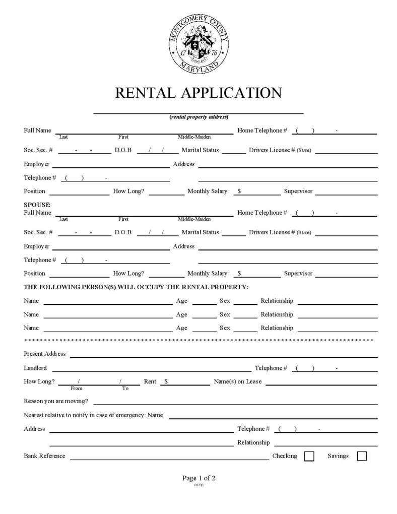 25 Lease Application Templates Free Free Word PDF Excel Format
