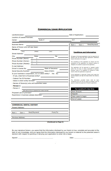 FREE 32 Rental Application Forms In PDF MS Word XLS