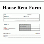 House Rental Application Form Bc