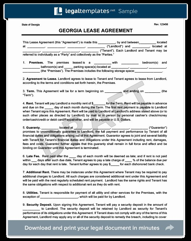 Rental Application Form Nc Fresh Georgia Residential Lease Rental