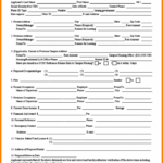 Standard Rental Application Form Universal Network