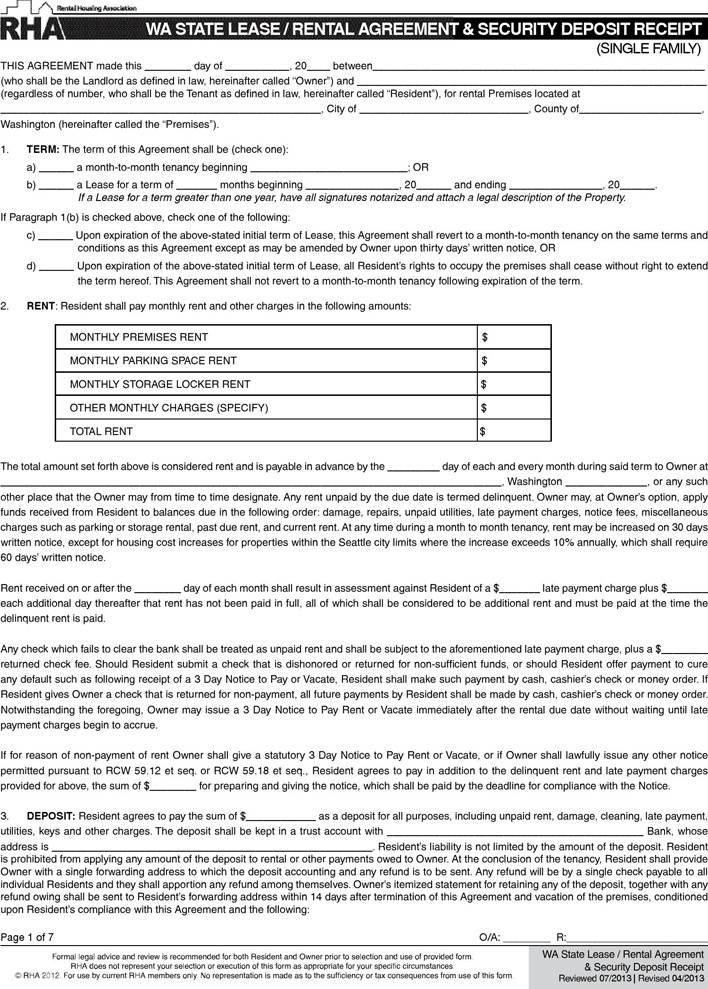 1 Washington POLST Form Free Download