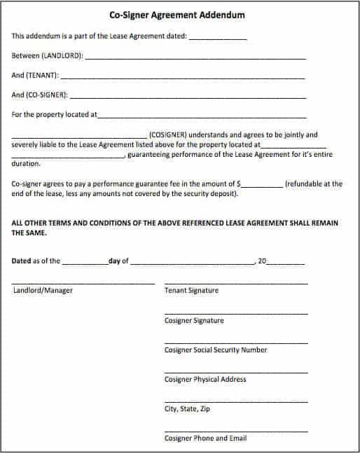 5 Ways To Protect Yourself When Allowing Rental Cosigners With Sample 