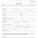 Apartment Application Form Printable Pdf Download