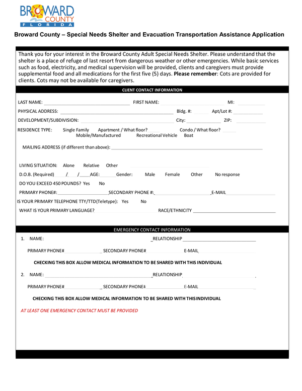 Fill Free Fillable Broward County Florida PDF Forms