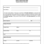 FREE 9 Rental Verification Forms Samples In MS Word PDF