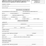 Free Blank Rental Application Forms by State Word PDF