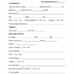 Free California Rental Application Form Word PDF EForms