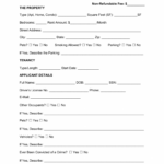Free Texas Rental Application Form Word PDF EForms