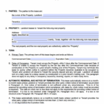 Free Texas Standard Residential Lease Agreement Template PDF WORD