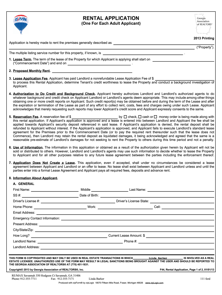 Gar Application Fill Online Printable Fillable Blank PdfFiller