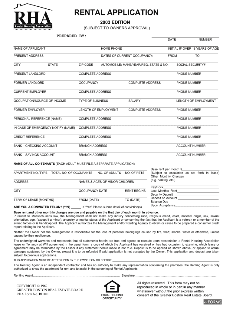 GBREB RHA RH101 2003 2021 Fill And Sign Printable Template Online