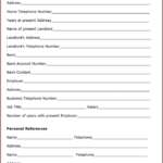 Landlord Tenant Credit Check Authorization Download Free Printable