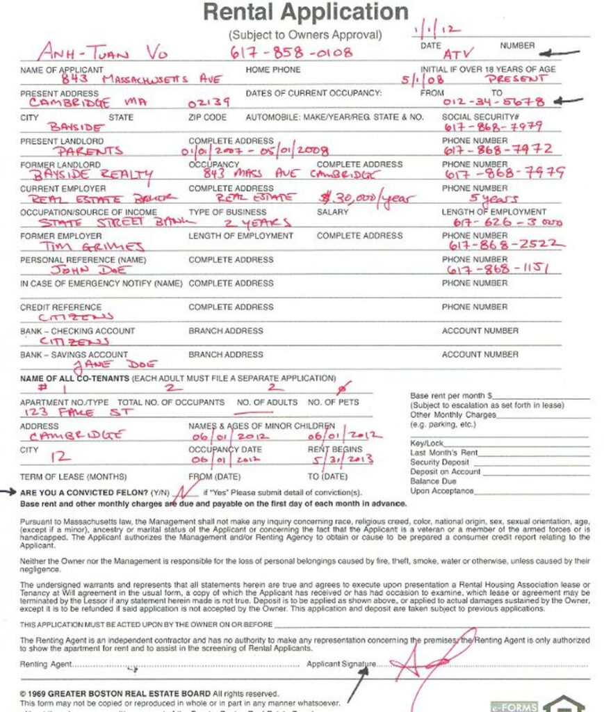 Rental Application RENTOLOGY