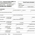 Rental Forms Documents Century 21 Prudential Estates Richmond BC